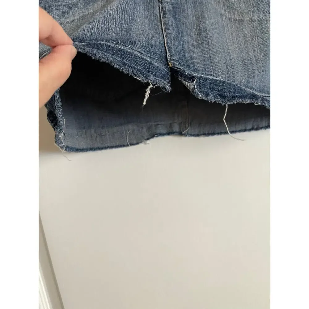 Vintage Dollhouse Juniors Micro Mini Denim Skirt Size 11